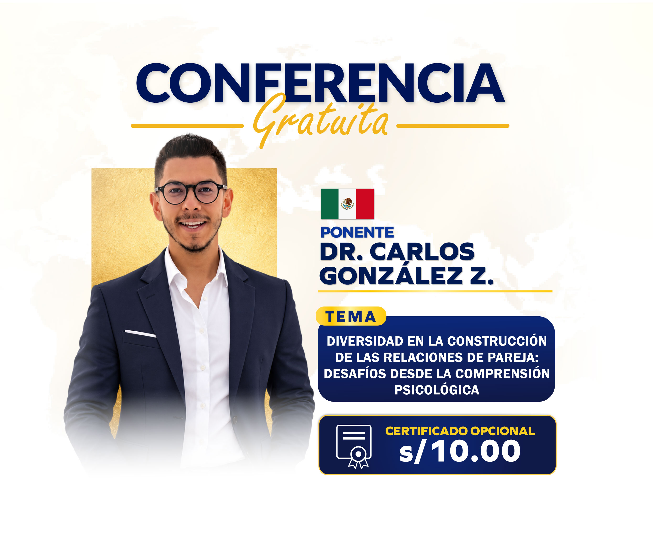 Afiche del evento "CONFERENCIA: Diversidad en la construcción de las relaciones de pareja: desafíos desde la comprensión psicológica"